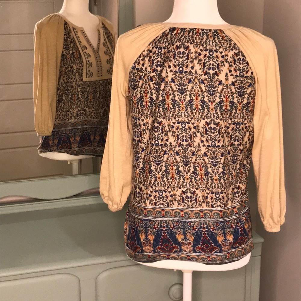Vintage America embroidered boho peasant top Small - Picture 2 of 6